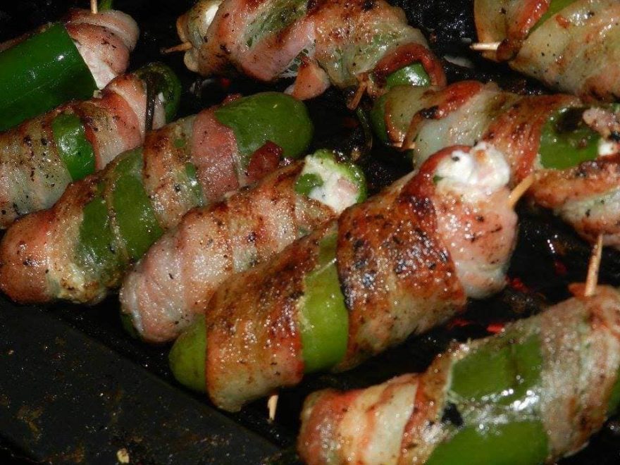 Chiles Jalapeños envueltos con Tocino Recetas de X